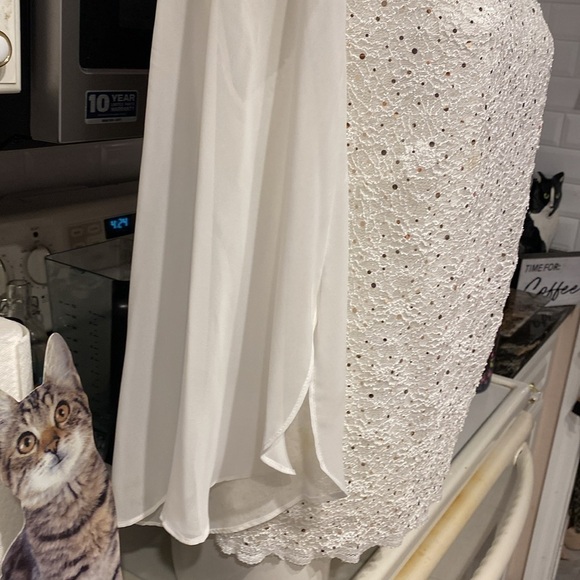 B womens connected dressy lined plus size party blouse 16 - Picture 2 of 5